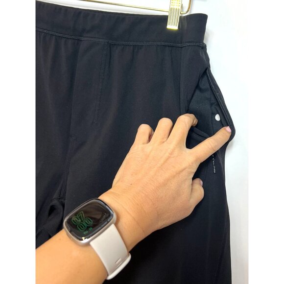 Lululemon Relaxed Fit Pull On Shorts 9" Inseam Black Men's Size Large - Picture 6 of 8